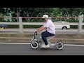 Shake Shack Burger Gangnam Branch Riding [Electric Motorcycle] Tesla Cyberbike (WEPED Cyberfold)