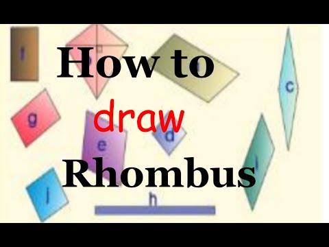 How to draw a rhombus? || All cases listed - YouTube