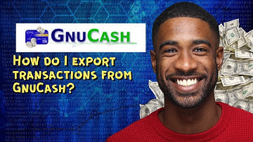How do I export transactions from GnuCash
