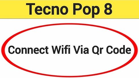 How to connect WiFi via QR code, Tecno Pop 8 me Bina password ke Wi Fi connect kaise karen
