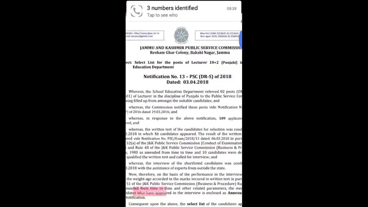 JKpsc online application form 2018-19