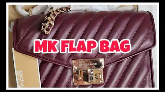 TAKE 2 WITH SOUNDS | MICHAEL KORS MD FLAP SHOULDER BAG | MERLOT | ROSE | SHORT VIDEO | BAG REVIEW |