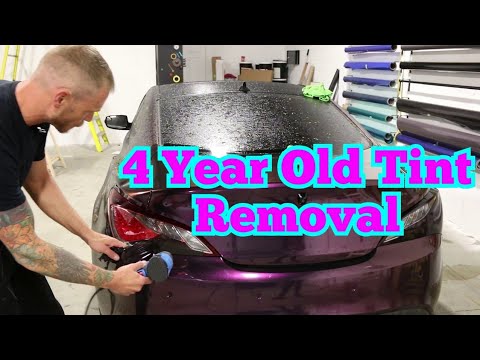 Tint Removal 4 YEARS Old - How Did It Come Off?? - YouTube