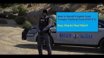 GTA V | LSPDFR | Tutorial | How to Install Virginia State Police Uniforms (EUP) | GTA 5