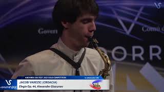 ANDORRA SAX FEST 2023: Jacob Varezic (Croatia) plays Elegie Op. 44, Alexander Glazunov