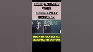 👍SUCCESSIVE DIVISION/SSC/CGL/CHSL/LDC/MTS/GD/ALL COMPETITIVE EXAMS