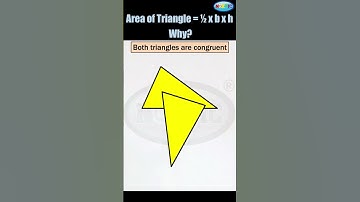 Why area of triangle is 1/2 x b x h #shorts #physics #animation