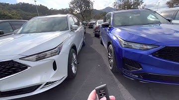 SS , How To Roll Down Your Car Windows Using Your Key Fob On a 2023 MDX !