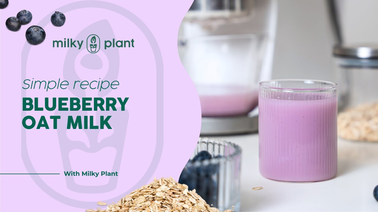 How to Make Blueberry Oat Milk in 5 Minutes | Easy Recipe 🫐