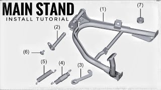 Honda XL750 Transalp - OEM Main Stand - Complete Install Tutorial