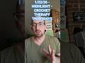 1/22/26 - HIGHLIGHT - CROCHET THERAPY THURSDAYS
