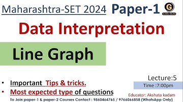 Line Graph Data Interpretation MH SET 2024  | MH SET 2024 Data Interpretation