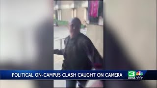 Datos Political on-campus clash caught on camera Guía
