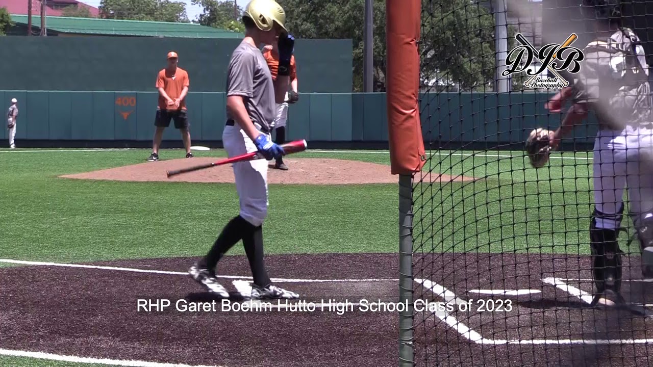 RHP Garet Boehm Hutto High School Class of 2023 - YouTube