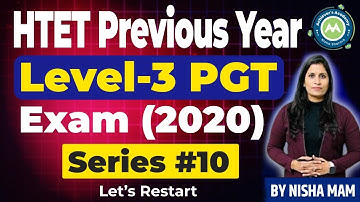 Htet Pyq CDP 2020 Pgt level-3 Exam solution || BY NIsha Sharma Achievers Academy