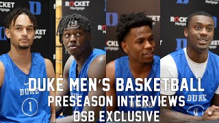 Duke Men's Basketball Preseason Interviews - Duke Student Broadcasting (Exclusive)