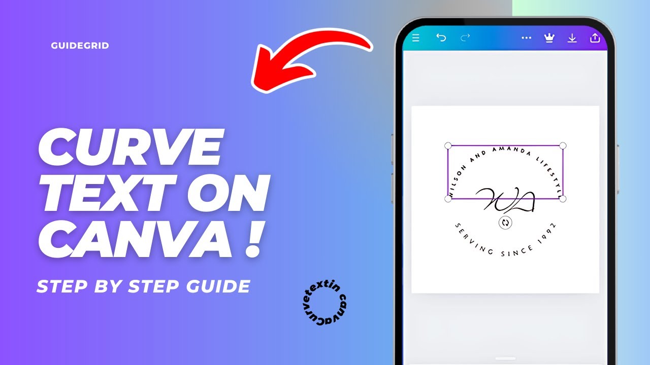 How To Curve Text On Canva Mobile (Quick & Easy) - YouTube