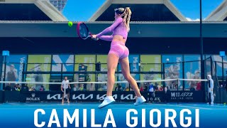 Camila Giorgi - The Most Beautiful Court-Level Practice [4k 60fps]