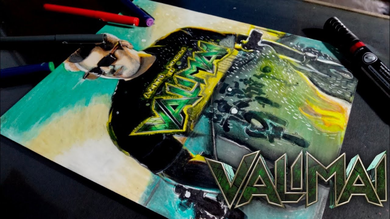 Valimai first look poster drawing part 3/speed drawing/ draw ruhan
