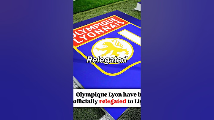 Olympique Lyon relegated 😱😳