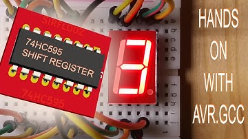 74HC595 Shift Register Chip Function and Test with ATtiny 85 + 7-Segment Display