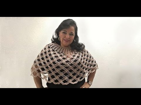 💜 Cómo Tejer una Capita o Poncho | Crochet Fácil y Rápido | Yo Tejo con 💜 - YouTube