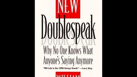 The New Doublespeak, by William Lutz (MPL Book Trailer 53)