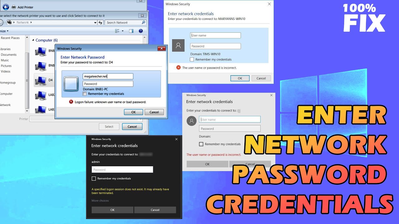 Enter networks. Network password Recovery.