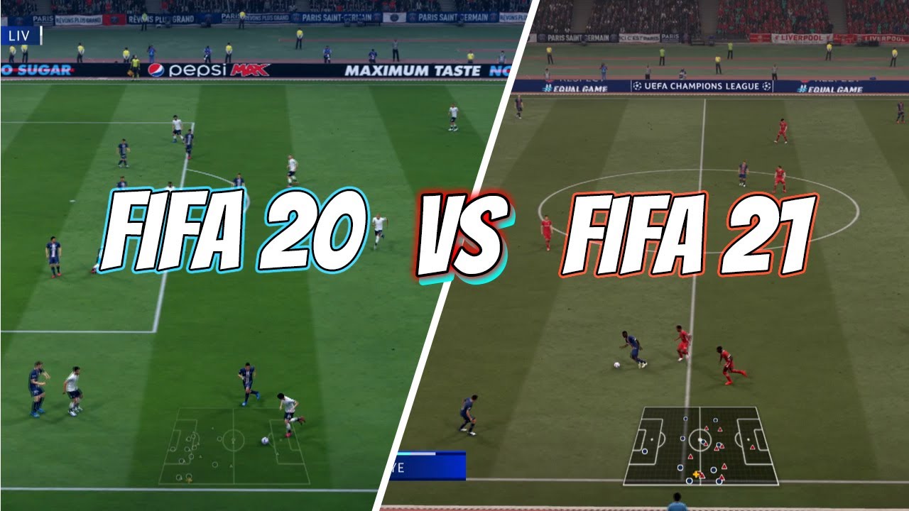 FIFA 20 VS FIFA 21 SIDE BY SIDE GAMEPLAY COMPARISON! YouTube