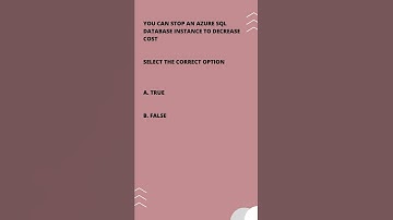 AZ-900 Exam Sample Questions 16 | #shorts | MS Azure