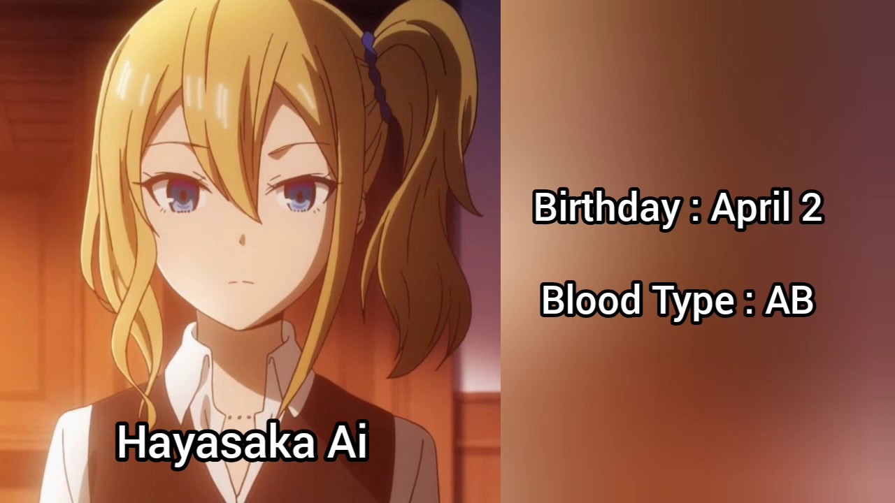 Kaguya Sama Love Is War Characters Birthday Blood Type Youtube