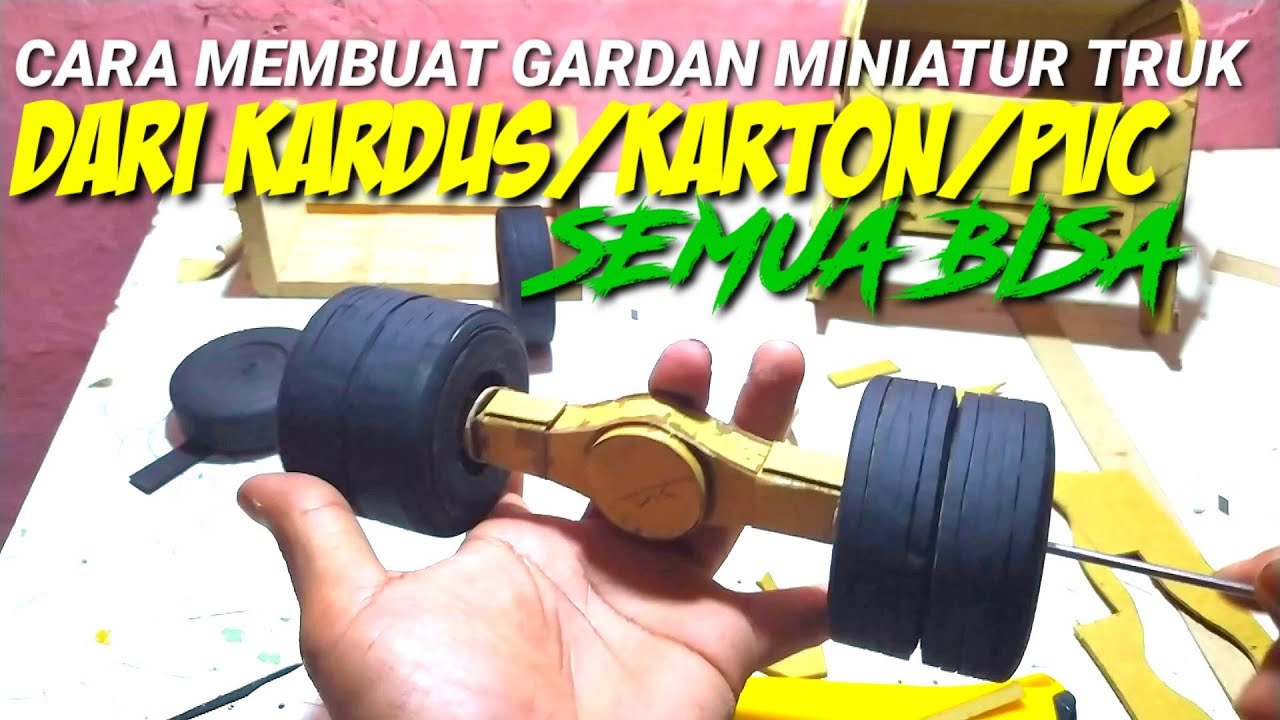 Cara bikin gardan untuk truk kardus/truk dari kertas karton