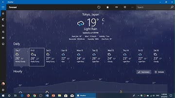 Windows 10 April 2018 update Take a look at the Weather app