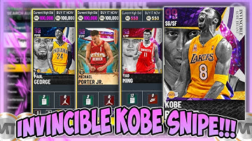 INVINCIBLE KOBE SNIPE!!! 10+ MILLION MT MADE!! TOP SNIPES OF THE WEEK - CRAZY DARK MATTER SNIPES!!