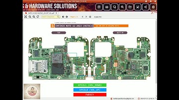 INFINIX NOTE 12 2023 (x676c) On Off Volum Keys Repair Solution Diagram