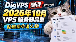 DigVPS 测评 第三十六期：2026 年 10 月 VPS 服务器品鉴，贴脸给你看文档