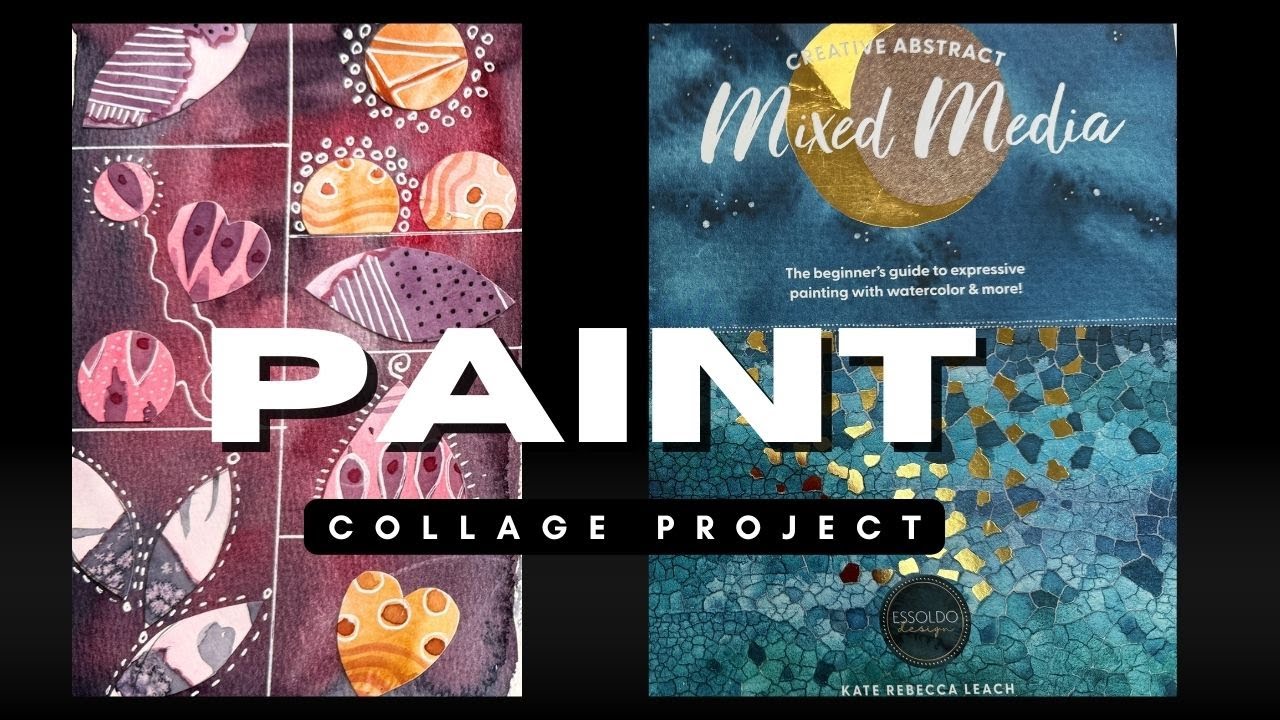 Урок по созданию коллажа в смешанной технике: живопись и вырезание узоров.