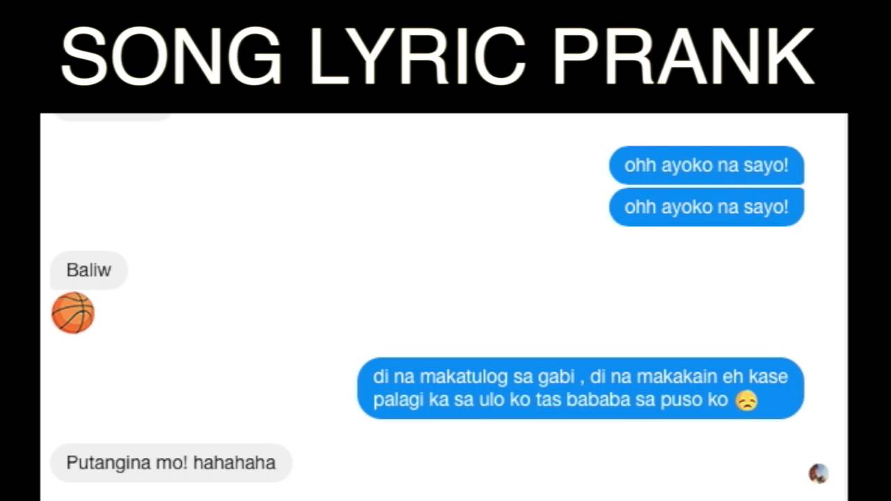 LYRIC PRANK TAGALOG \ud83d\ude02\ud83d\ude02\ud83d\ude02  YouTube