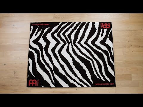 Килим для ударної установки Meinl MDR-ZB Drum Rug Zebra, видео 1