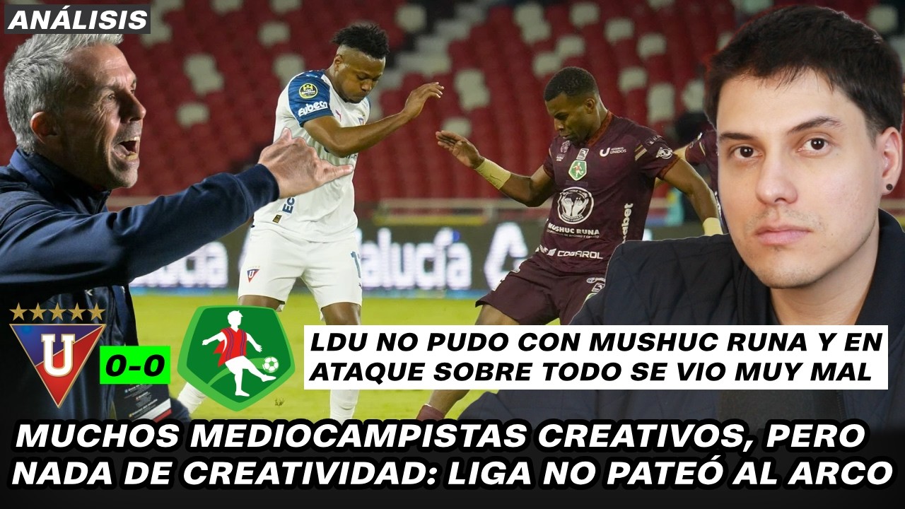 LDU no pateó al arco en 90 minutos | Gustavo Álvarez debe mejorar | Liga de Quito 0-0 Mushuc Runa