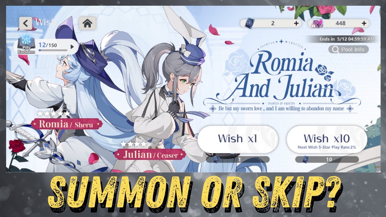 [Higan: Eruthyll] Romia & Julian Banner | Summon or Skip?