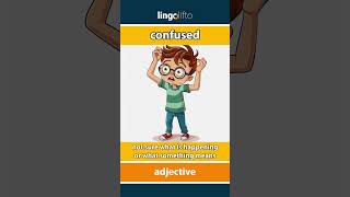 🇬🇧 Confused Meaning : Flash Card : Learn English Vocabulary