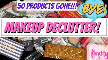 DE-CLUTTERING my ENTIRE Makeup Collection 2022 |  This was HARD!