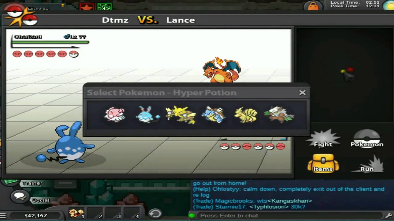 Pokemon Revolution Online Kanto Elite 4 Battle YouTube