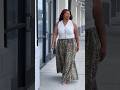 🛍️ London’s Fashion Boutique — Animal Print Super Wide Leg Jeans  #model #curvyfashion #boutique