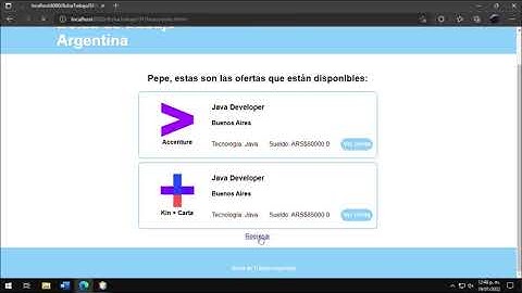 Aplicación Web Bolsa de Trabajo Java   JSF