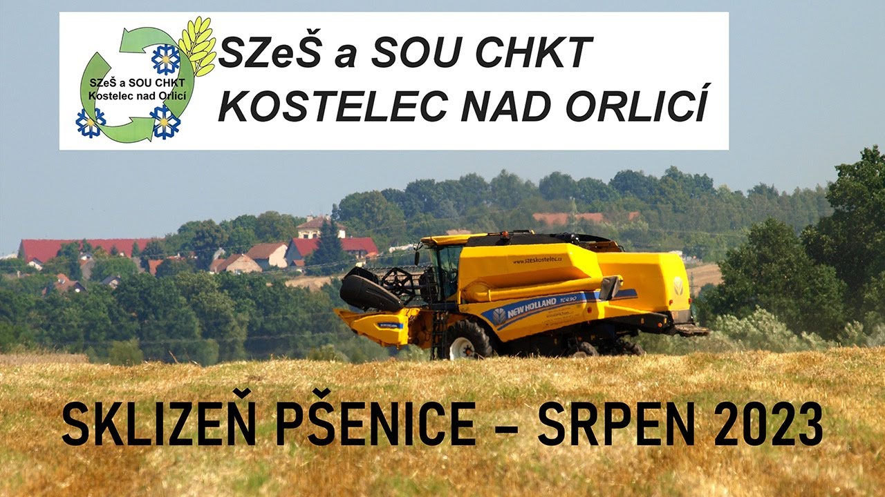 SKLIZEŇ PŠENICE, SRPEN 2023 - SZeŠ A SOU CHKT KOSTELEC NAD ORLICÍ