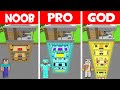 EPIC UNDERGROUND SKYSCRAPER in MINECRAFT! Minecraft - NOOB vs PRO vs GOD