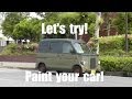 車を刷毛塗りで全塗装!ショートバージョン Making of painting car with brush