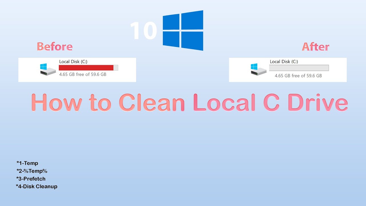 How to Clean Local C Drive In Your Windows 10 ( Up Your PC Faster ...